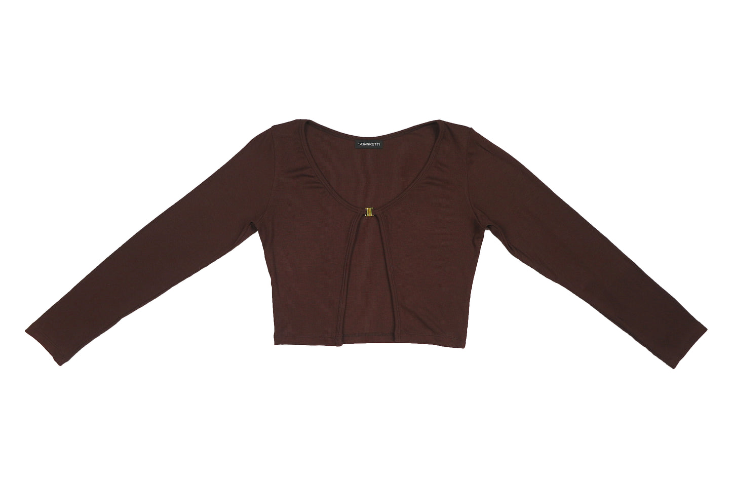 Chocolate Cropped Cardigan