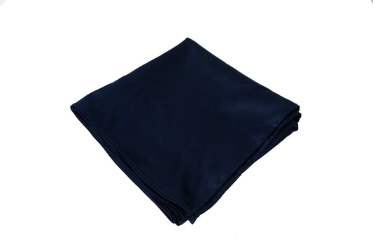 Navy Satin Scarf